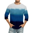 thumbnail image 1 of Chemises pour Hommes, Hommes Imprimé Col Rond Décontracté Mode Manches Courtes Blouses Col Rond Chemises, 1 of 4