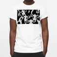 thumbnail image 3 of T Shirts for Women,Mens T Shirt,Cow Black and White Print,M, 3 of 5
