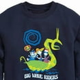 thumbnail image 3 of Nightmare Before Christmas - Big Wave Riders - Lock, Shock, & Barrel - Dragon Boat - Toddler And Youth Crewneck Fleece Sweatshirt, 3 of 5