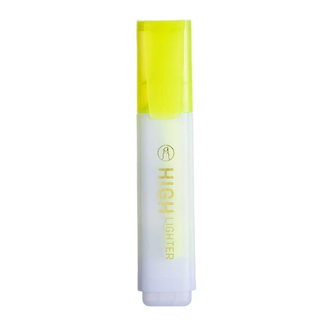 Btomtd Highlighter Pen Quickly Dry Broad Tip Underline Writing Marker Pens Marker Pen For Office Home Daily Use Colorful Large Capacity 10ml, Yellow
