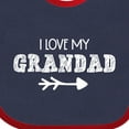 thumbnail image 4 of Inktastic I Love My Grandad with Arrow Boys or Girls Baby Bib, 4 of 4