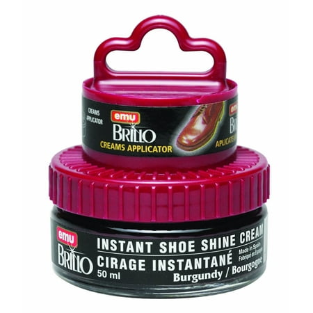 Moneysworth & Best Instant Shoe Shine Cream Kit, Burgundy, 50 ml, Provides an instant shine to shoes without buffing By Moneysworth and Best Shoe Care