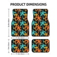 thumbnail image 2 of Salouo Palm Trees for Car Floor Mat Set of 4–Car Carpet Mats - Car Mats with Anti-Slip Backing & Driver Heel Pad Universal Fit for Cars, Trucks, SUVs, and Vans, 2 of 6