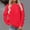 Red, variant on Jsaierl Sweatshirt for Women Loose Fit Solid Color Sweatshirts Round Neck Tunic Sweater Tops 2024 Long Sleeve Shirts Deals of The Week