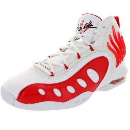 Nike Sonic Flight White/Red Mens Basketball Shoes Sz: 7 (641333-101)