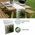 thumbnail image 5 of Sage Green Table Runner - 60 Inch Long, Kitchen Dining Table Runner Dresser Scarves, Boho Modern Floral Abstract Ombre Leaf White Farmhouse Decor for Coffee Tables Wedding Party Banquet, 5 of 8