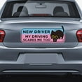 thumbnail image 4 of 4PCS New Driver Car Magnets - Cute Cartoon Reflective Safety Signs for Bumper, Reusable, 4 of 6