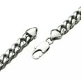 thumbnail image 2 of GKNET 6mm-12mm Men's Hip Hop Stainless Steel Cuban Link Chain Necklace Silver Color-18 inch-12mm, 2 of 9