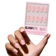 thumbnail image 1 of Press On Nails Glamnetic Blush Dunes Short Squoval 30 Uñas, 1 of 6