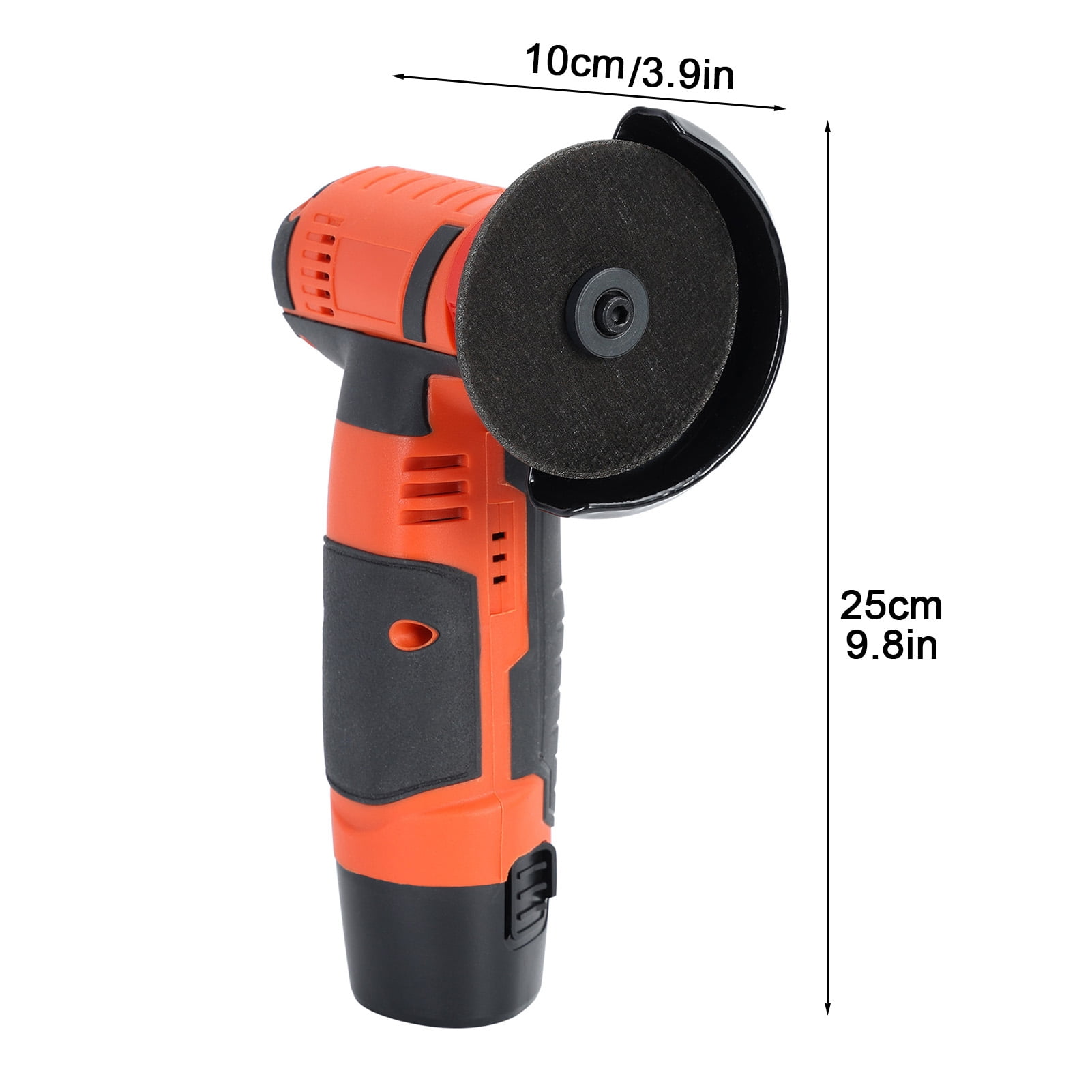 Angle Grinder Tool, Handheld Cordless Angle Grinder, Brushless Cut Off Hand Polishing Grinding Tool, Electric Hand Grinder Power Tool, 2 Batteries, 1 Charger-US Plug
