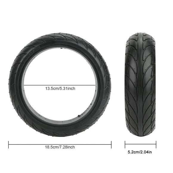 ES1 ES2 ES3 ES4 Electric Scooter Front Rear Solid Tire Wheel Cover Tyre Universal Durable Grip Black 1 Tire