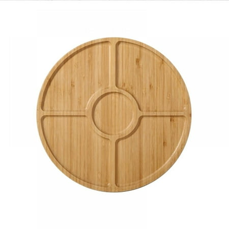 

Bamboo Platter and Serving Meat Tray 12 x 12 Inch Restaurant Coffee Tea Plate Home Bamboo Tray for Mom Couple Birthday Housewarming Wedding