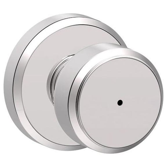 Schlage F40BWE625GSN Bowery Privacy Door Knob Set - Chrome
