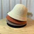 thumbnail image 2 of CoCopeaunts Plain Color Bucket Hat for Men Soft Comfort Wool Women Bucket Cap Casual All-Match Costume Accessory Winter Hats, 2 of 8