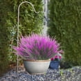 thumbnail image 5 of Artificial Lavender Flowers 12 Bundles Outdoor UV Resistant Fake Flowers No Fade Faux Plastic Plants Garden Porch Window Box Decorating (Purple), 5 of 5