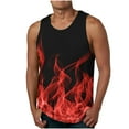 thumbnail image 1 of Birdeem Men Casual Fashion Printing Pullover Round Neck Sports Tank Tops Vest, 1 of 1