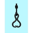 thumbnail image 2 of Black Wrought Iron Cabinet Ring Pulls 2.75" W Unique Decorative Hanging Ring Swing Handles forDrawer Doors Rust Resistant Dresser Pulls w/Hardware Renovators Supply, 2 of 14