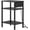 Black, variant on Side Table with Charging Station, Tall End Tables Living Room, 21.7 Inch Skinny Night Stand with Storage, Small Bedside Tables for Bedroom, Office, Dorm, Hallway, Black