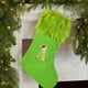 thumbnail image 5 of Suministros para las fiestas navideñas Calcetines navideños Regalos Calcetines Decoración del lugar Calcetines navideños grandes de punto verdes peludos con alfabeto Productos para las fiestas, 5 of 5