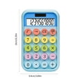 thumbnail image 3 of SPOORYYO 10-Digit Desk Calculator with Large LCD, Colorful Keys, Solar and Battery Power for Office, Home, School Use, 3 of 6