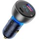 thumbnail image 1 of Cargador de coche USB C, cargador de coche USB rápido de metal de 65 W, adaptador de coche de doble puerto Pd3.0 y Qc4.0 con pantalla LED para ordenador portátil USB-c, Macbook, Iphone 12/12 Pro/, 1 of 5