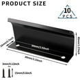 thumbnail image 3 of 10-Pack Black Back Mount Finger Edge Pull Handles, 3.15" (80mm) Hidden Cabinet Hardware for Kitchen Drawers, Wardrobes and Cupboards, 3 of 10