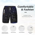 thumbnail image 5 of Balery Physical Formulas Mens Swim Trunks Swim Shorts for Men Quick Dry Inseam Beach Shorts with Compression Liner Pocket-X-Large, 5 of 9