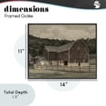thumbnail image 4 of Stupell Industries Farmhouse Tender Living Space Barn Black Framed Giclee Art, 14 x 11, by Marcus Prime, 4 of 8