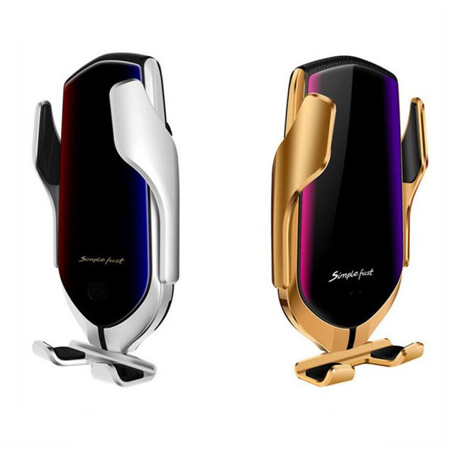Fast Wireless Car Charger Automatic Infrared Induction Air iPhoneX; For Vent Car Phone Holder Auto Fast Charger Bracket