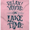 thumbnail image 2 of Relax Youre on Lake Time Fun Outdoors Womens Slim Fit Graphic Tee Brisco Brands S, 2 of 5