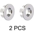 thumbnail image 2 of HAHDAXIA Sink Basin Trim Overflow Cover Brass Insert in Hole Round Caps Chrome 2 PCS, 2 of 7