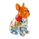 thumbnail image 1 of Estatua de bulldog francés, figura decorativa de resina, centro de mesa moderno de escritorio Cabeza naranja, 1 of 9