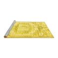 thumbnail image 2 of Ahgly Company Machine Washable Indoor Round Persian Yellow Traditional Area Rugs, 7' Round, 2 of 4
