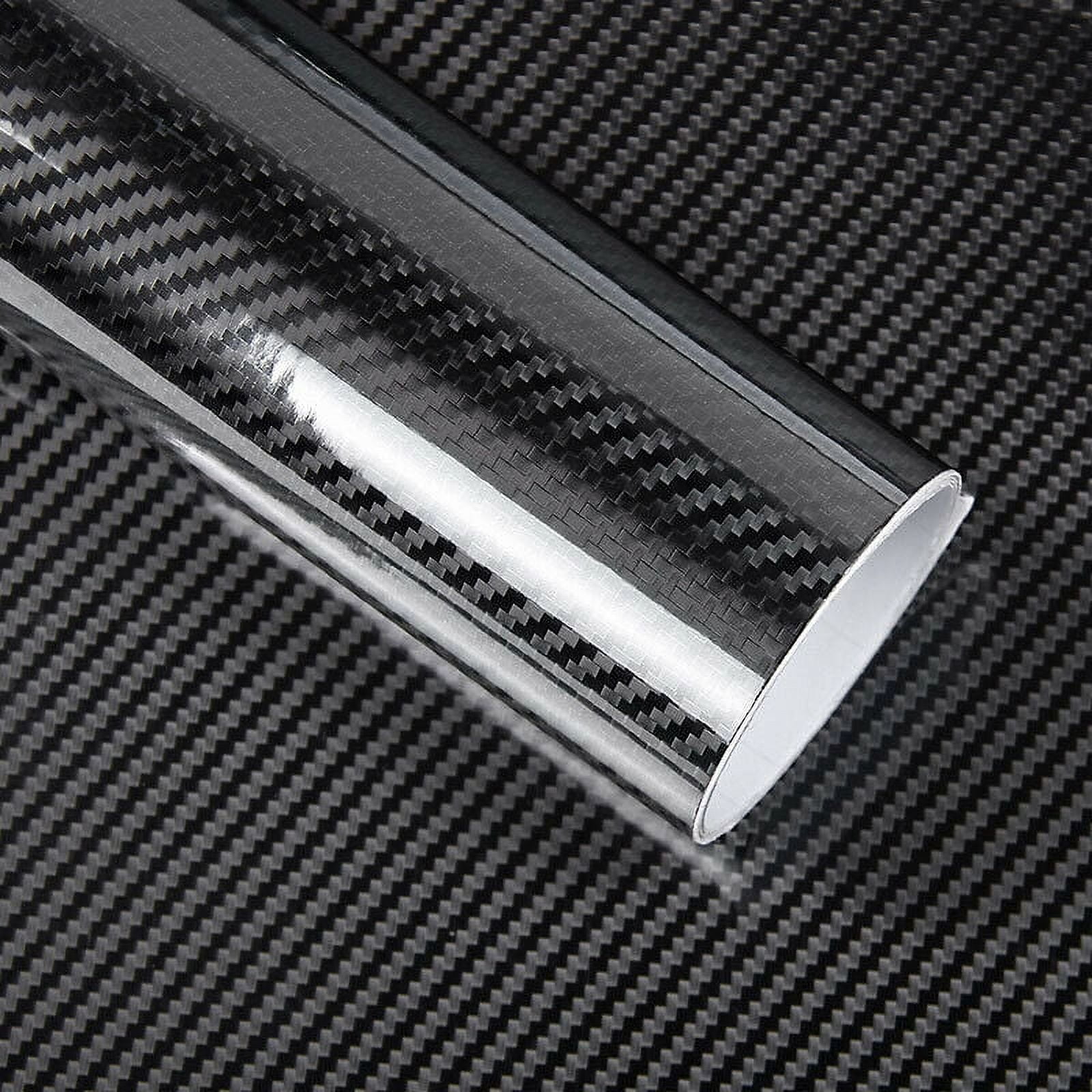 Black Vinyl Wrap Carbon Fibre 7D 5D Glossy Matte Chrome