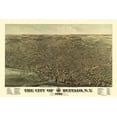 thumbnail image 2 of Hutchinson 32x23 Black Ornate Wood Framed with Double Matting Museum Art Print Titled - Buffalo New York - Hutchinson 1880, 2 of 4