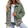 thumbnail image 2 of Viikei Womens Denim Jackets Plus Size Denim Jackets for Women Clearance Classic Casual Solid Color Long Sleeve Denim Blouse Jacket Coat, 2 of 9