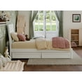 thumbnail image 5 of AFI Casanova Twin Solid Wood Platform Bed with Panel Footboard and Storage Drawers, White, 5 of 15