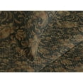 thumbnail image 3 of Ambesonne Paisley Themed Quilted Coverlet 3 Pcs, Boho Damask Grunge, King Size, Charcoal Grey and Dark Khaki, 3 of 4