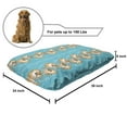thumbnail image 2 of Underwater Pet Bed, Exotic Chambered Nautilus Sea Creatures Deep Ocean Marine Bubbles, Resistant Pad for Dogs and Cats Cushion with Removable Cover, 24" x 39", Sea Blue Ginger and White, by Ambesonne, 2 of 4