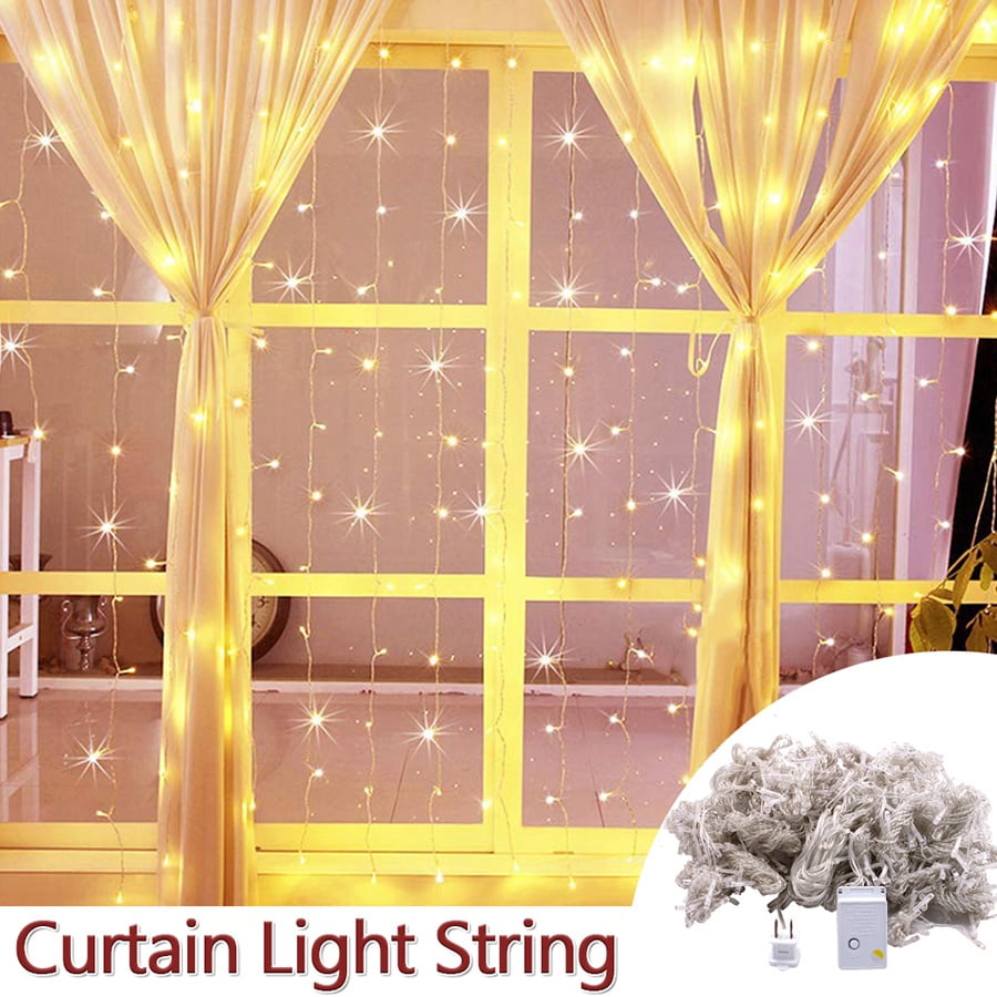 59 X 9 8ft Led Rope Lights 1800 Led Party Curtain String Lights W