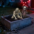thumbnail image 5 of Pumpkin Head Scarecrow Zombie Halloween Decorations, Scary Outdoor Yard Lawn Graveyard Decor, Spooky Haunted House Themed 2D Yard Stake, 1 Pack, 5 of 7