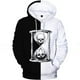 thumbnail image 4 of Sudadera con capucha de moda Harajuku para hombre, sudadera con capucha Y2K en blanco y negro con estampado de reloj de arena en 3D para niños, sudaderas con capucha de manga larga, 4 of 5