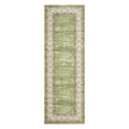 thumbnail image 3 of Garvee 2'x6' Washable Runner Rug Modern Bordered Rug Floral Rug Non Slip Bedroom Runner for Laundry Room Kitchen, Green, 3 of 8