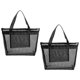 thumbnail image 4 of 2 bolsas de playa de malla, bolso de playa, bolso de compras con asa ahuecada, 4 of 5