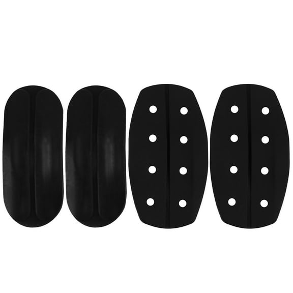 Hongchegh 4pcs Black Silicone Shoulder Pads Strap Cushions Holder Non Slip