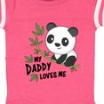 thumbnail image 4 of Inktastic My Daddy Loves Me Cute Panda Boys or Girls Baby Bodysuit, 4 of 5