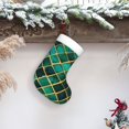 thumbnail image 6 of Naloa Green Mosaic Glass Christmas Stockings Decorations, Xmas Ornaments, DIY Personalized Farmhouse Decor for Home Family Party Tree, 6 of 7