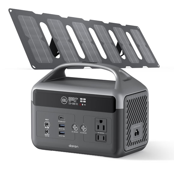 Central eléctrica portátil DaranEner de 300 W con panel solar de 40 W