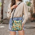thumbnail image 5 of HELLHERO Datura Floral Satchel Bag, Waterproof Shoulder Bag PU Leather Large Capacity Crossbody Bag for Travel Daily Commute, 5 of 7