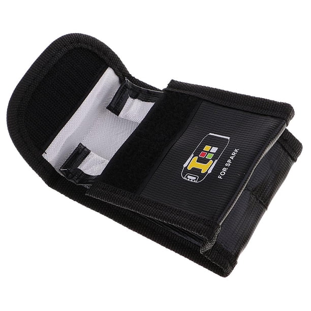 Bolsa De Batería Lipo Resistente Al Fuego E Impermeable – 260 X 130 X 150 Mm, Ideal Para Baterías De Drones Y Polímero De Litio, Color Negro